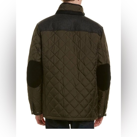 NEW- COLE HAAN
Mixed Media Quilted Jacket. Olive. Medium. - Picture 2 of 6